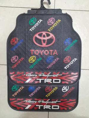 5pc Toyota Car Floor Mats Multi Colored Logo Writing