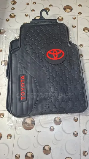 Toyota Black Red Logo Carpet