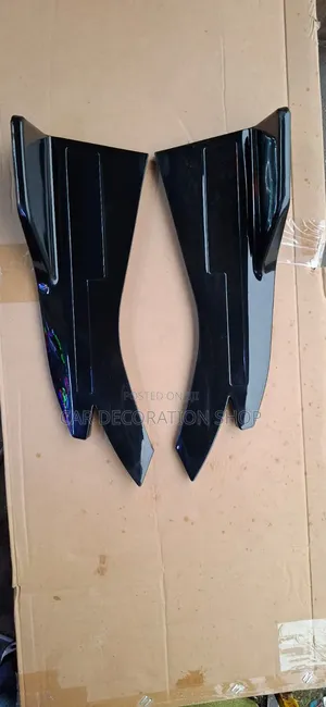 2pc Black Side Panel Spoiler Lip Universal Bumper Side Lip