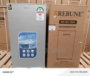 Rebune 90 Litres Dark Silver Single Door Refrigerator With Free Guard