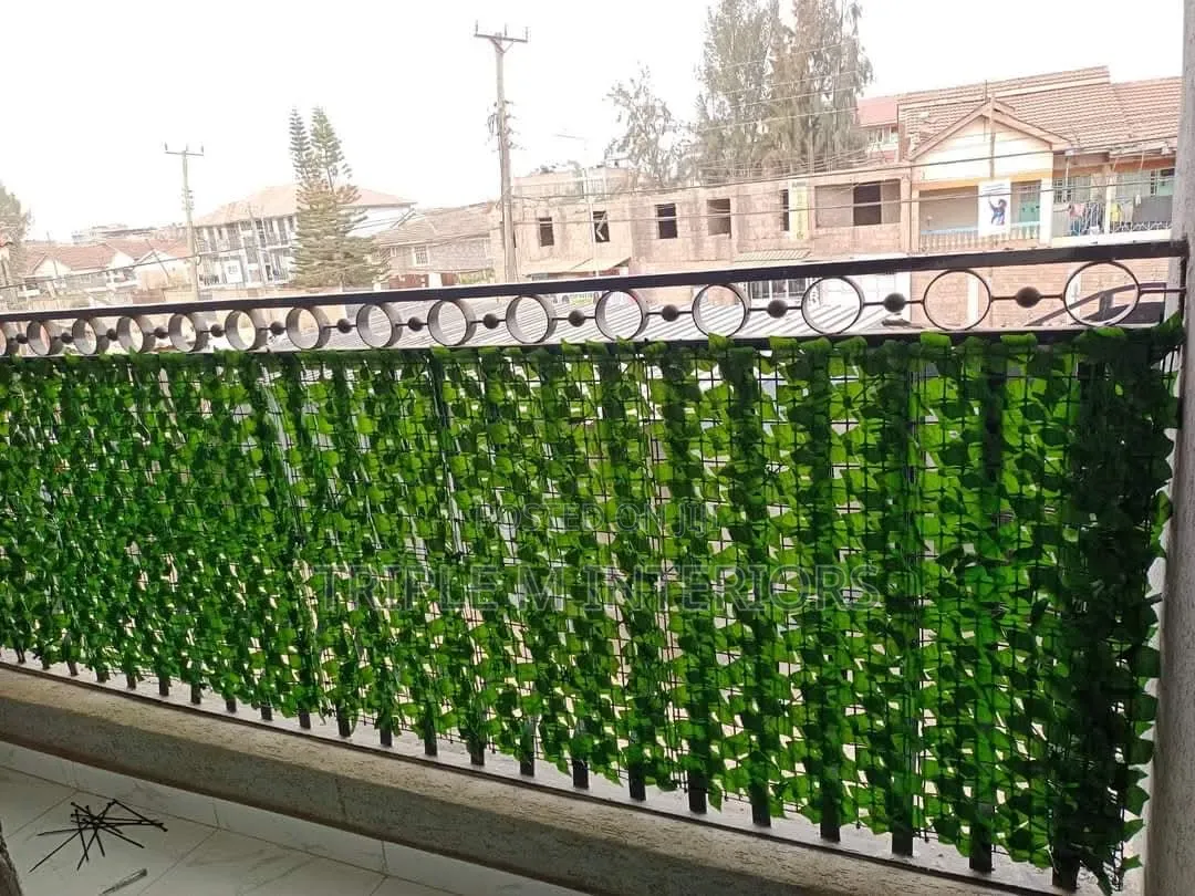 Balcony Fence Cover With Natural Leaf Style