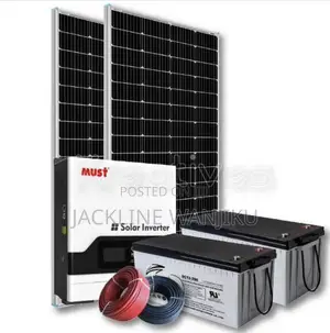 1kva Fullkit Solar System/Must 1kva 1000w 60a MPPT Solar Backup System