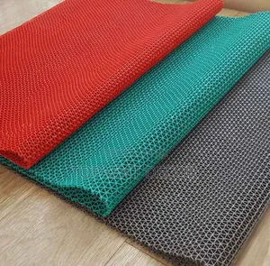 No Slide Zone With Perforated Grey,Green and Red PVC Antislip Mats