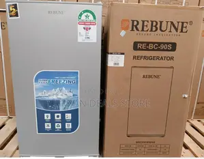 Rebune 90l Single Door Fridge (Dark Silver