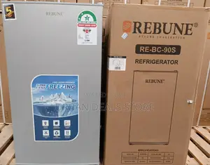 Rebune 90 Litres Dark Silver Single Door Refrigerator With Free Guard