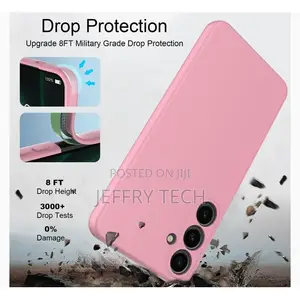 Samsung Galaxy A05s Luxury Soft Liquid Silicone Skin Touch R Case Pink