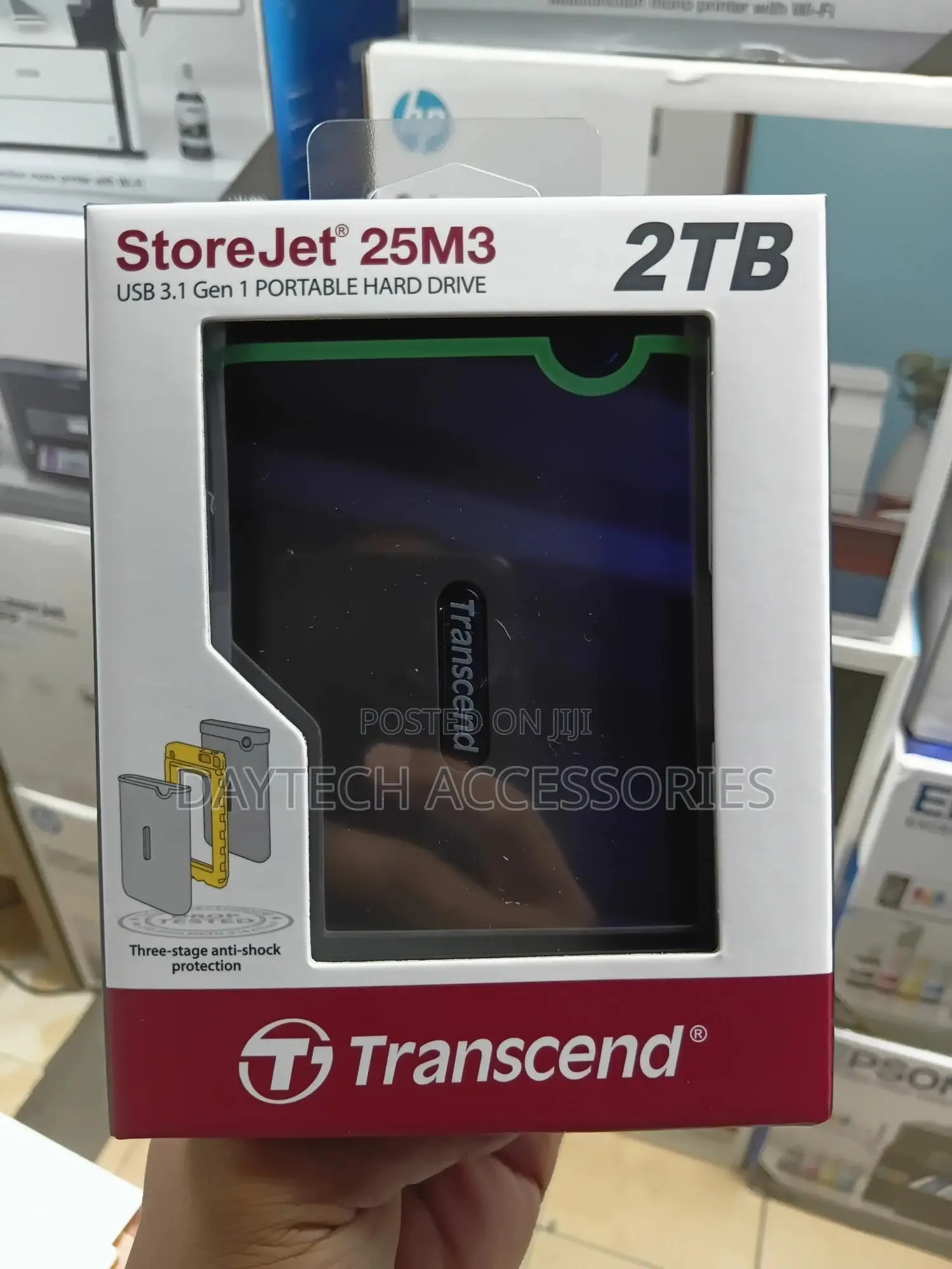 This Is A Transcend Storejet 25m3 2tb Portable Hard Drive.