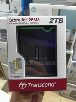 This Is A Transcend Storejet 25m3 2tb Portable Hard Drive.