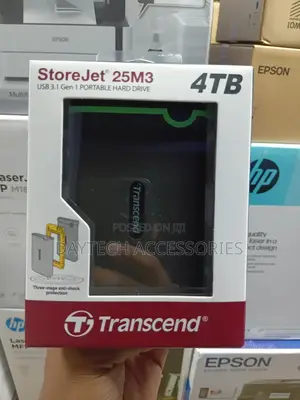 Transcend Storejet 25m3 4tb Portable Hard Drive.