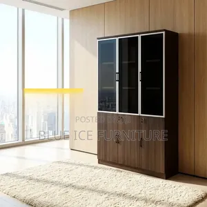 Executive 3door Wooden Cabinet With Glass Front