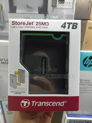 This Is a Transcend Storejet 25m3 4tb Portable Hard Drive.