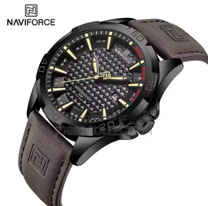 Naviforce Brown Straps Gents Watch
