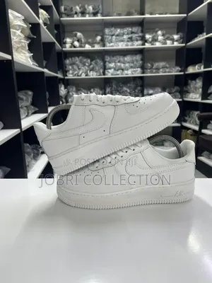 High Quality Plain White Nike Airforce One Sneakers