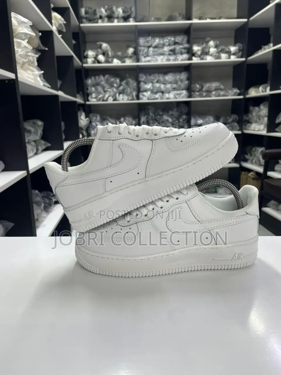 High Quality Plain White Nike Airforce One Sneakers