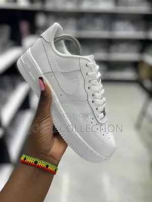 High Quality Plain White Nike Airforce One Sneakers