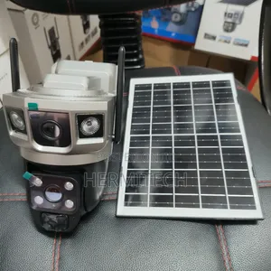 Dual-Lens Wifi Camera Solar Powered CCTV Cameras for Security