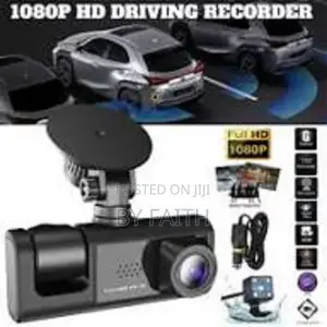 3 in 1 Dash Cam Car Video Recorder 3 Lens Rear Cam DVR Parking Monitor