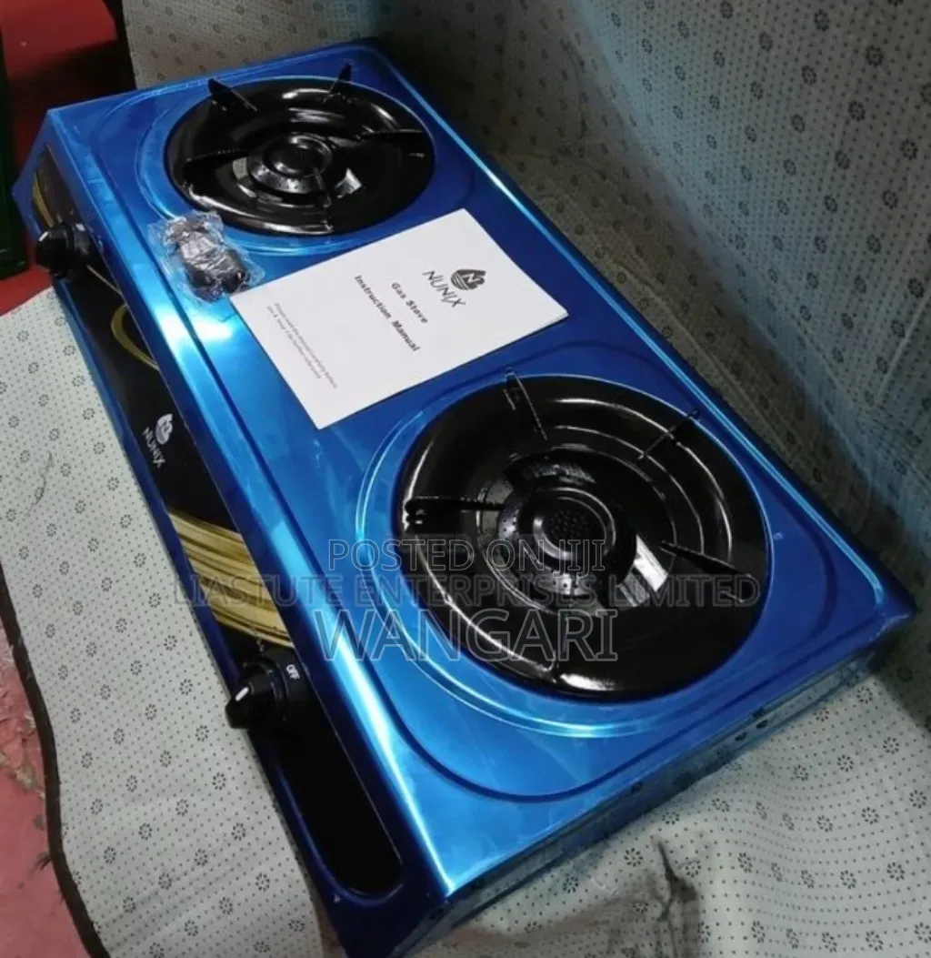 Nunix 2burner Stainless Blue Cooker