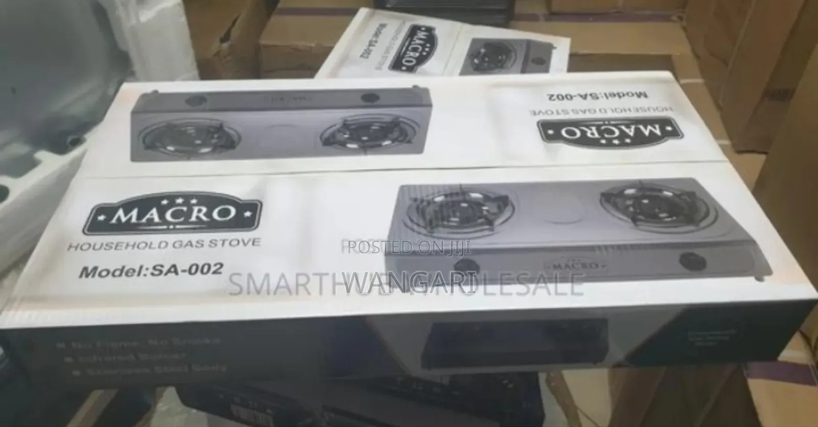 Automatic Ignition Nunix 2burner Stainless Cooker.