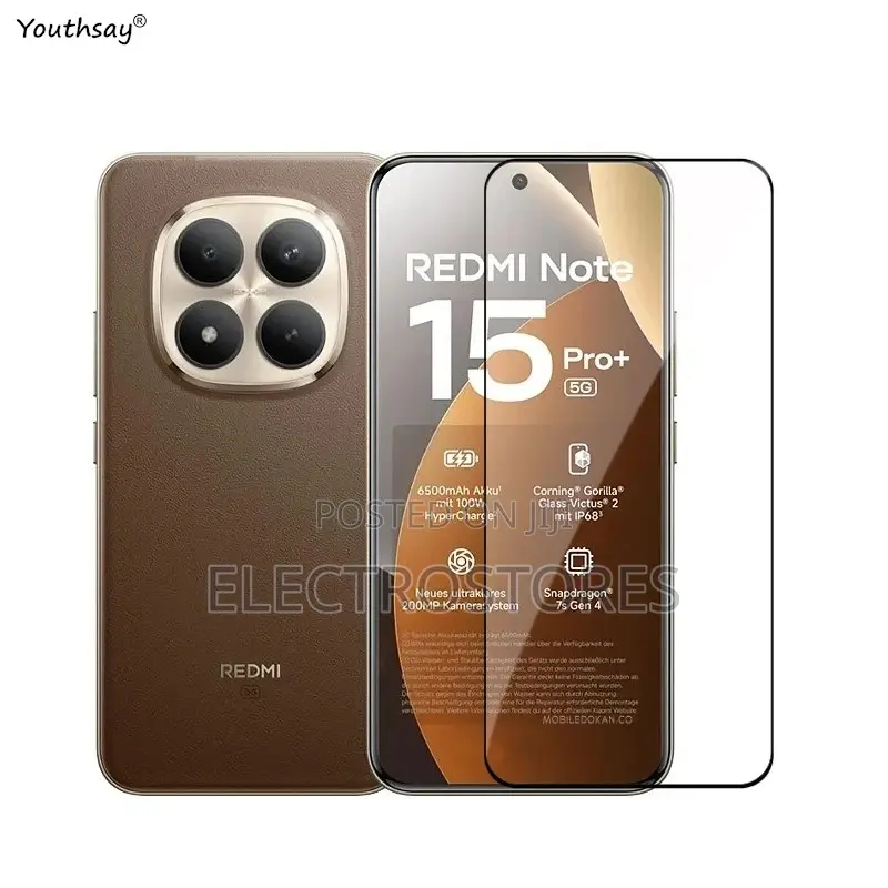 Redmi Note 15 Pro Plus Screen Protector Tempered Glass.