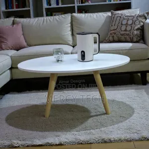 Shee Nordic Oval Coffee Table-White