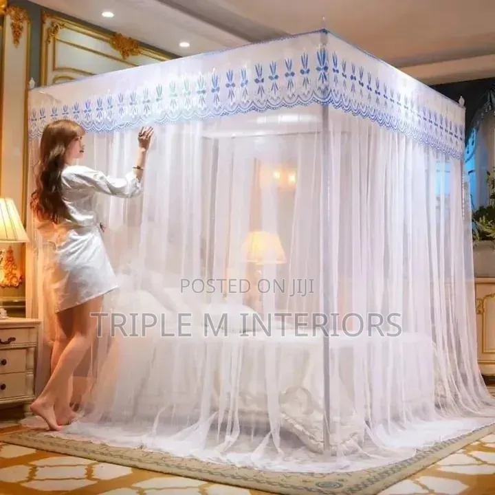 Bed Canopy Mosquito Net | 4 Stand Design