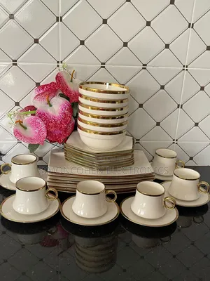30pcs Gold Dinner Set