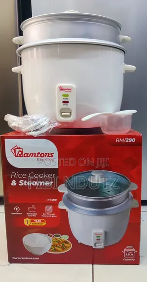 Ramtons Rice Cooker + Steamer 2.8litres /Rice Cooker