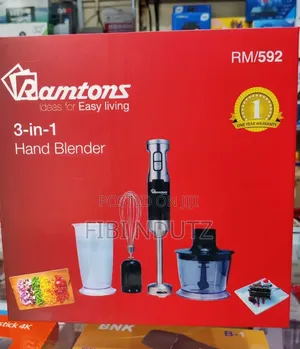 Make Work Easy With Ramtons 3in1 Hand Blender Rm592/3in1 Hand Blender
