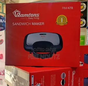 Ramtons Sandwich Maker Rm478 2 Slice/2slice Sandwich Maker