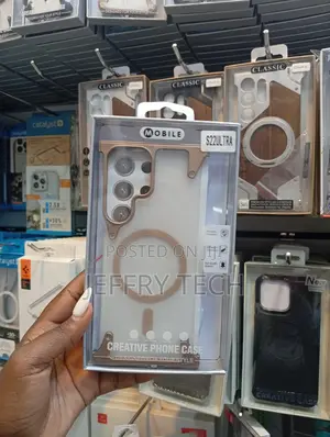 Metallic Magnetic Phone Case for the Samsung Galaxy S22 Ultra