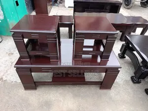 Laminated MDF Mahogany Color Coffee Table