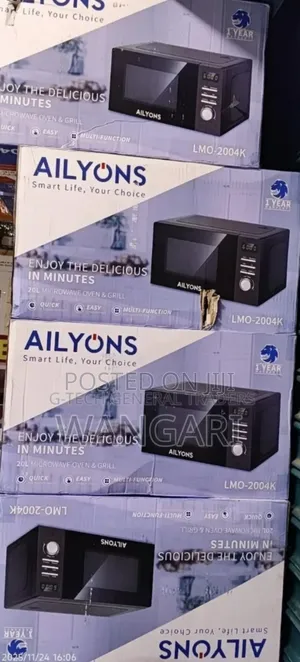 Colour Black Ailyons Digital Microwave 20l With Grill Lmo-