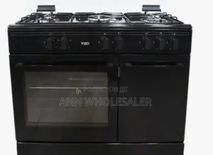 60*90 Von Vcf965031nsk Freestanding Cooker 5 Gas Burners, Enamel Pan