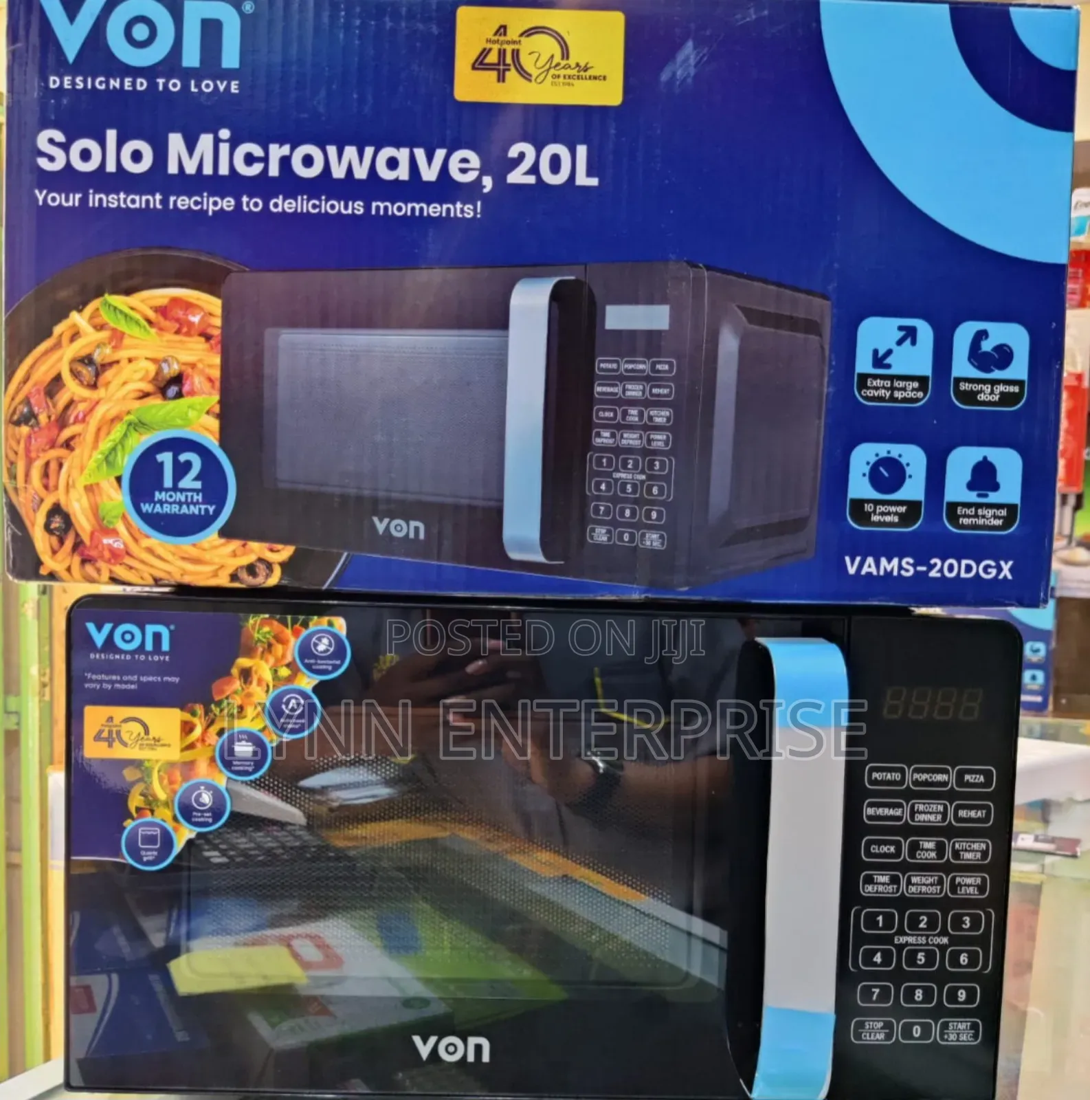 *Von Microwave 20l Digital 20dgx