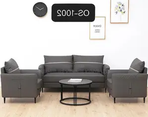 Office Sofa ; Luxury Pu Leather Executive Office Sofa