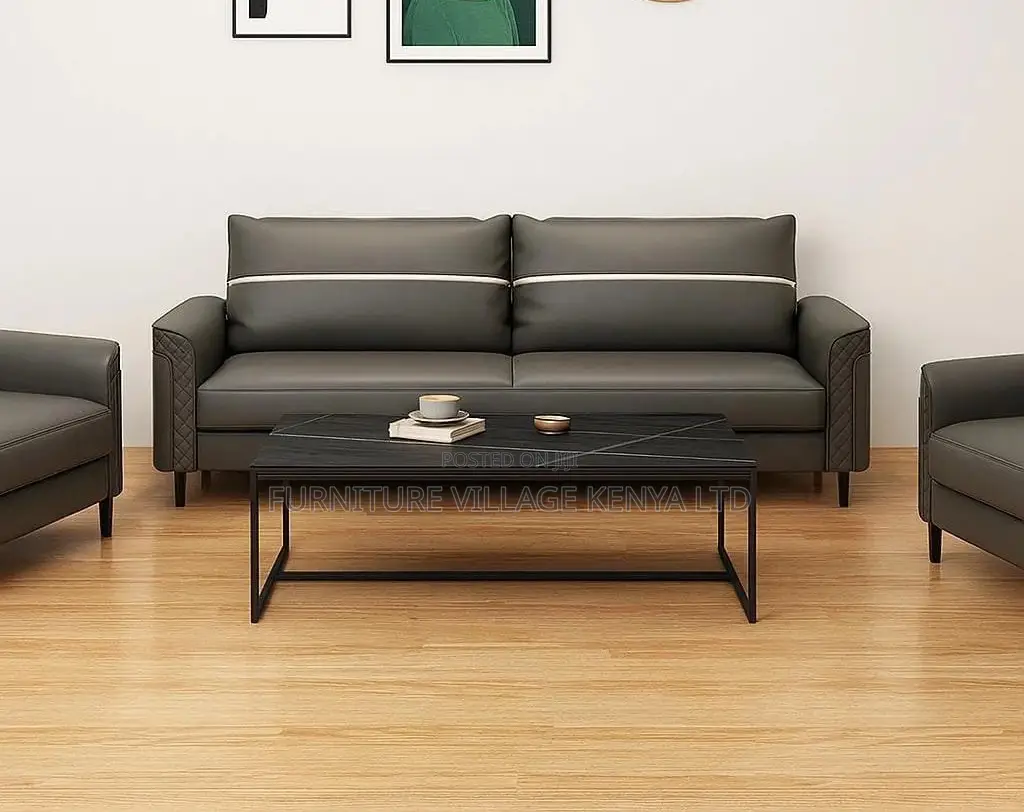 Office Sofa ; Luxury Pu Leather Executive Office Sofa