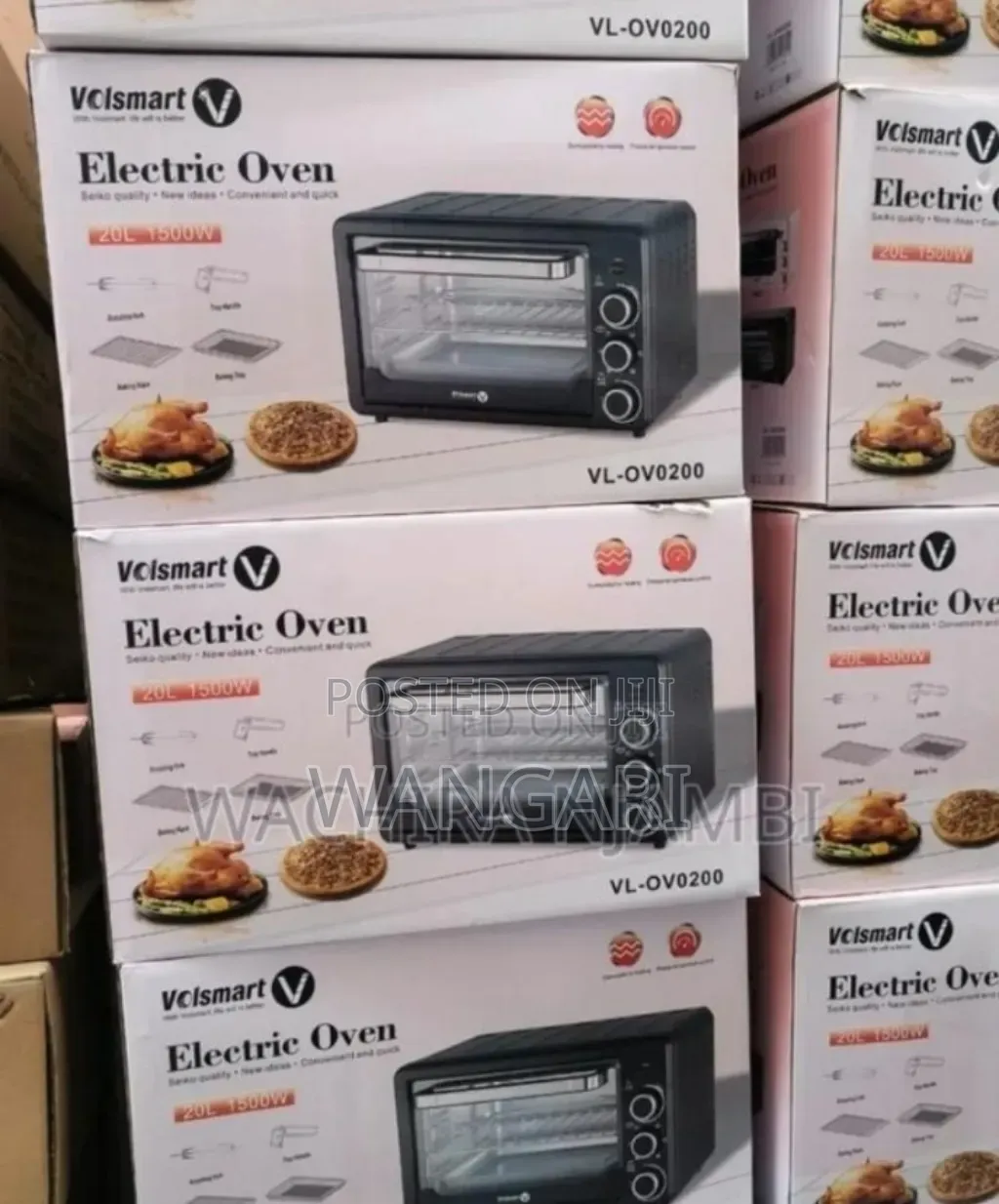 With 20l Oven 20l Volsmart Electric Oven.