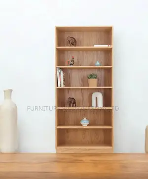 Bookshelf/Case; Wooden 5-Tier Filing Storage Bookcase
