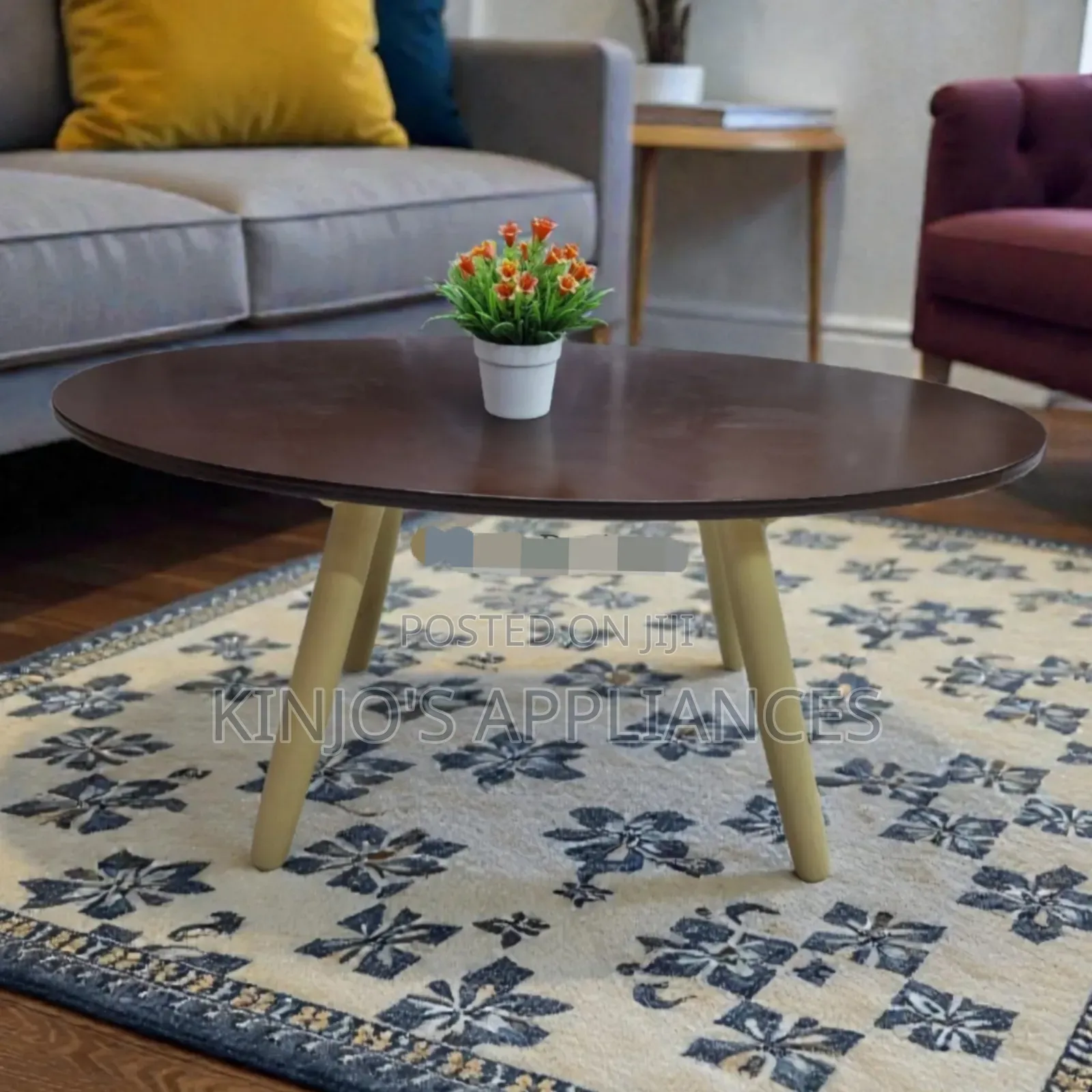 Shee Nordic Oval Coffee Table-Brown Now Available