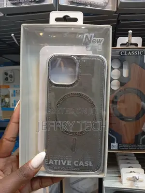 Gray "Eative Case" for a Smartphone, Featuring Magsafe
