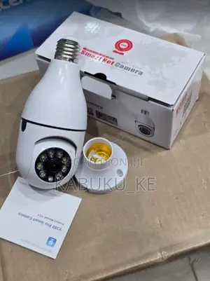 V380 Pro 2.4g Wi-Fi Bulb Camera With Two-Way Audio