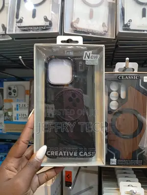 Case Branded Magnetic Protective Phone Case for an iPhone 14 Pro.