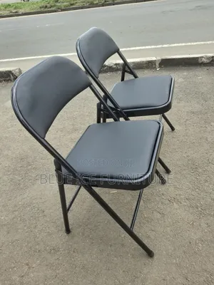 Foldable Padded Leather Chair
