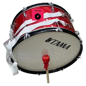 Tama 24" Marching Bass Drum: Precision Engineering High-Tension .