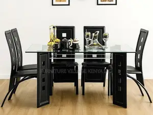 Dining Set; 6-Seater Rectangular Kitchen Dining Table
