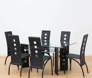 Dining Set; 6-Seater Rectangular Kitchen Dining Table