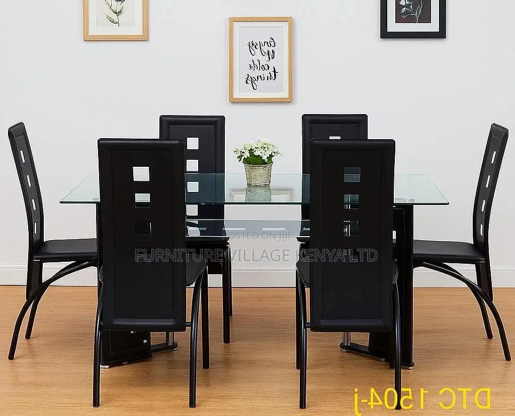 Dining Set; 6-Seater Rectangular Kitchen Dining Table