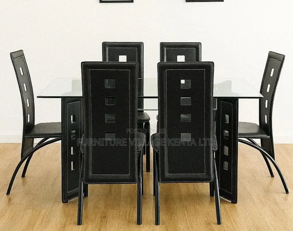 Dining Set; 6-Seater Rectangular Kitchen Dining Table