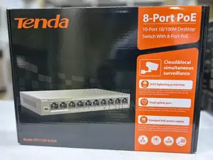 Tenda Tef1110p-8-63w 8-Port 10/100mbps + 2 Gigabit Desktop With 8 Poe